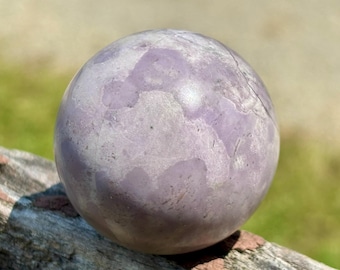 Small Lavender Jade Stone Sphere - Turkish Lavender Jade - Turkiyenite - Natural Stone for Metaphysics or Spiritual Use - Item S1