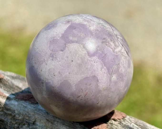 Small Lavender Jade Stone Sphere - Turkish Lavender Jade - Turkiyenite - Natural Stone for Metaphysics or Spiritual Use - Item S1