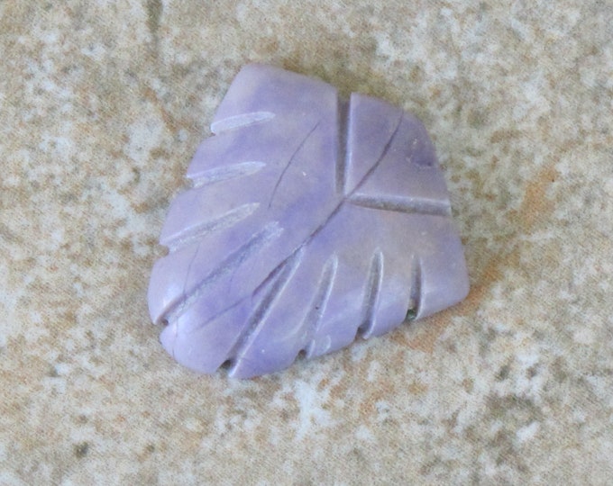 Purple Jade Cabochon for Pendant - Natural Stone - Southwest Design - Undyed Natural Turkish Jadeite Lavender - Item 731