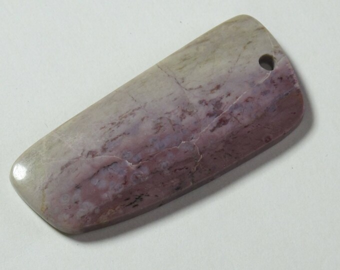 Genuine Purple Jade Cabochon Pendant - Jumbo Oversized Extra Large - Natural Stone  - Undyed - AKA Turkish Lavender Jadeite - Item 404