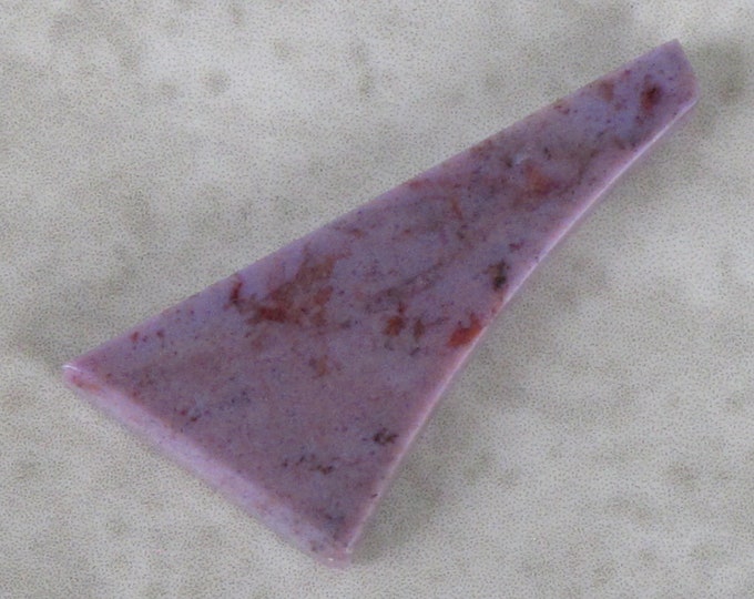 Turkish Purple Jade Cabochon for Pendant - Abstract Geometric Shape - Natural Stone  - Undyed - Item 273