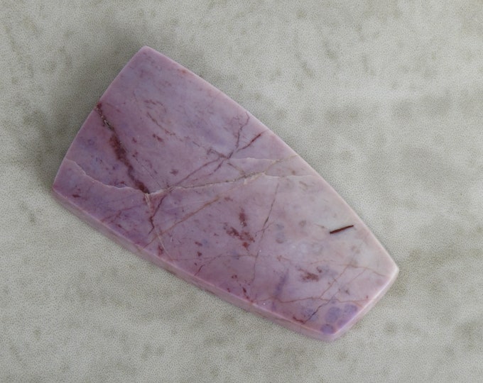 Genuine Purple Jade Cabochon - Freeform - Jumbo Oversized Extra Large - Natural Stone  - Undyed - AKA Turkish Lavender Jadeite - Item 803