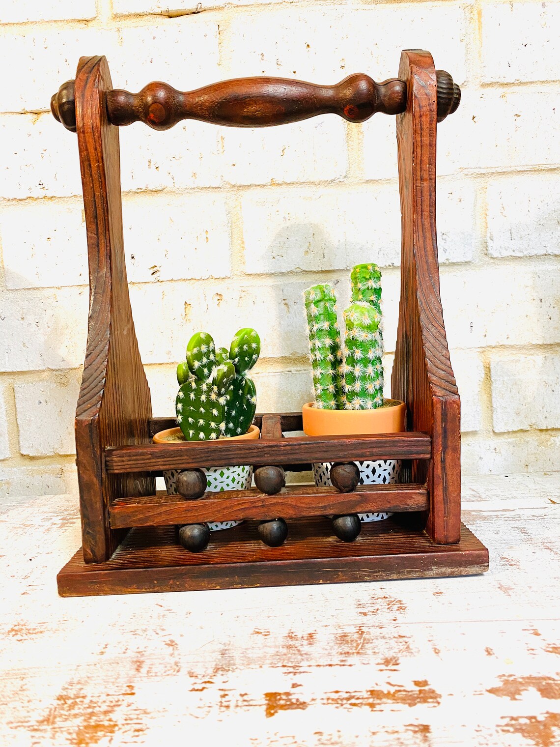 Vintage Condiment Caddy Retro Wood Condiment Holder Boho Etsy