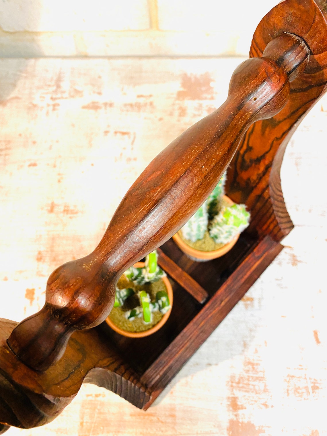 Vintage Condiment Caddy Retro Wood Condiment Holder Boho Etsy