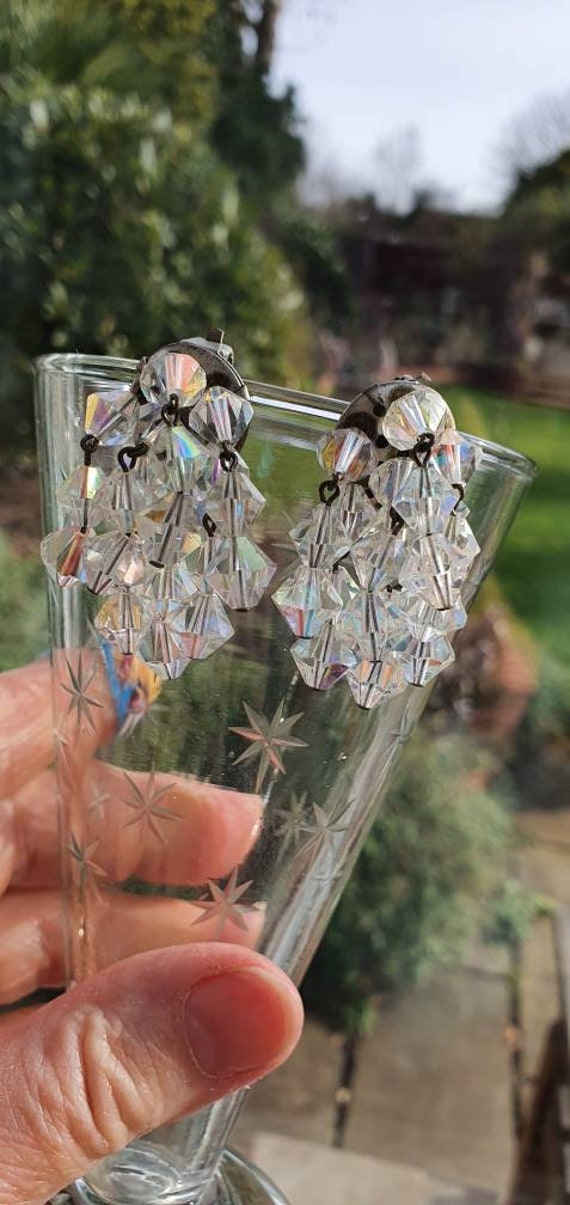 Vintage clip earrings - amazing cascade earrings … - image 5