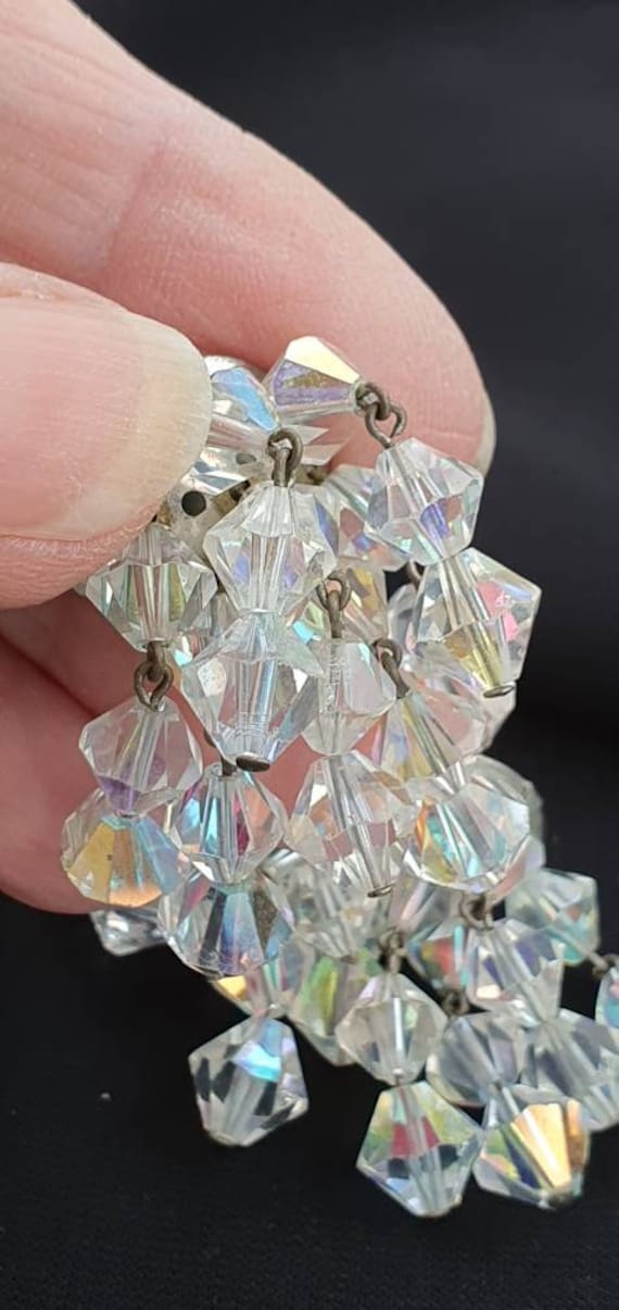 Vintage clip earrings - amazing cascade earrings … - image 4