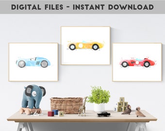 car prints for nursery