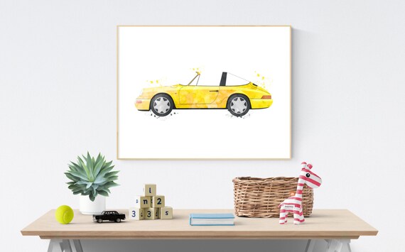 Big Boy Room Art Car Print For Boy Boy Printable Gift Etsy