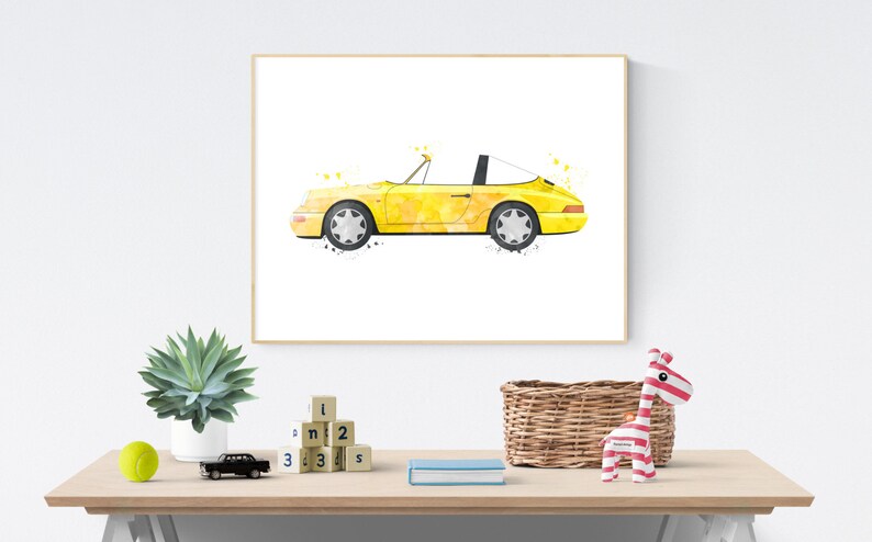 Big Boy Room Art Car Print For Boy Boy Printable Gift Etsy