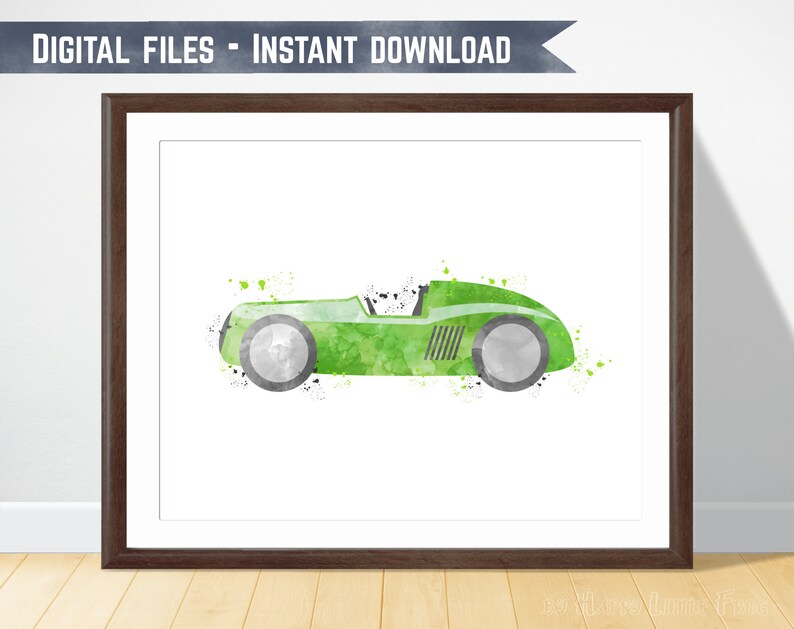 Race Car Nursery Race Car Decor Race Car Printable Kids Etsy