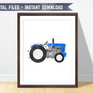 Farm Tractor Wall Art, Big Boy Print, Tractor Room Decor, Farm Nursery Art, Kids Farm Decor