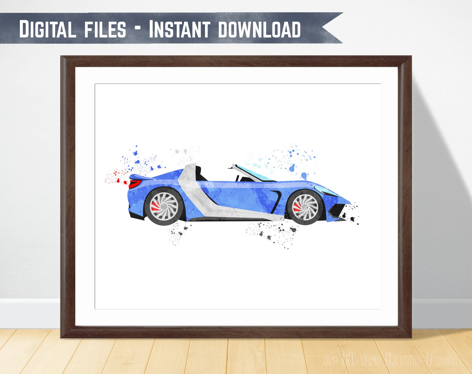 Race Car Prints Bundle Sport Cars Set of 3 Racing Cars Etsy