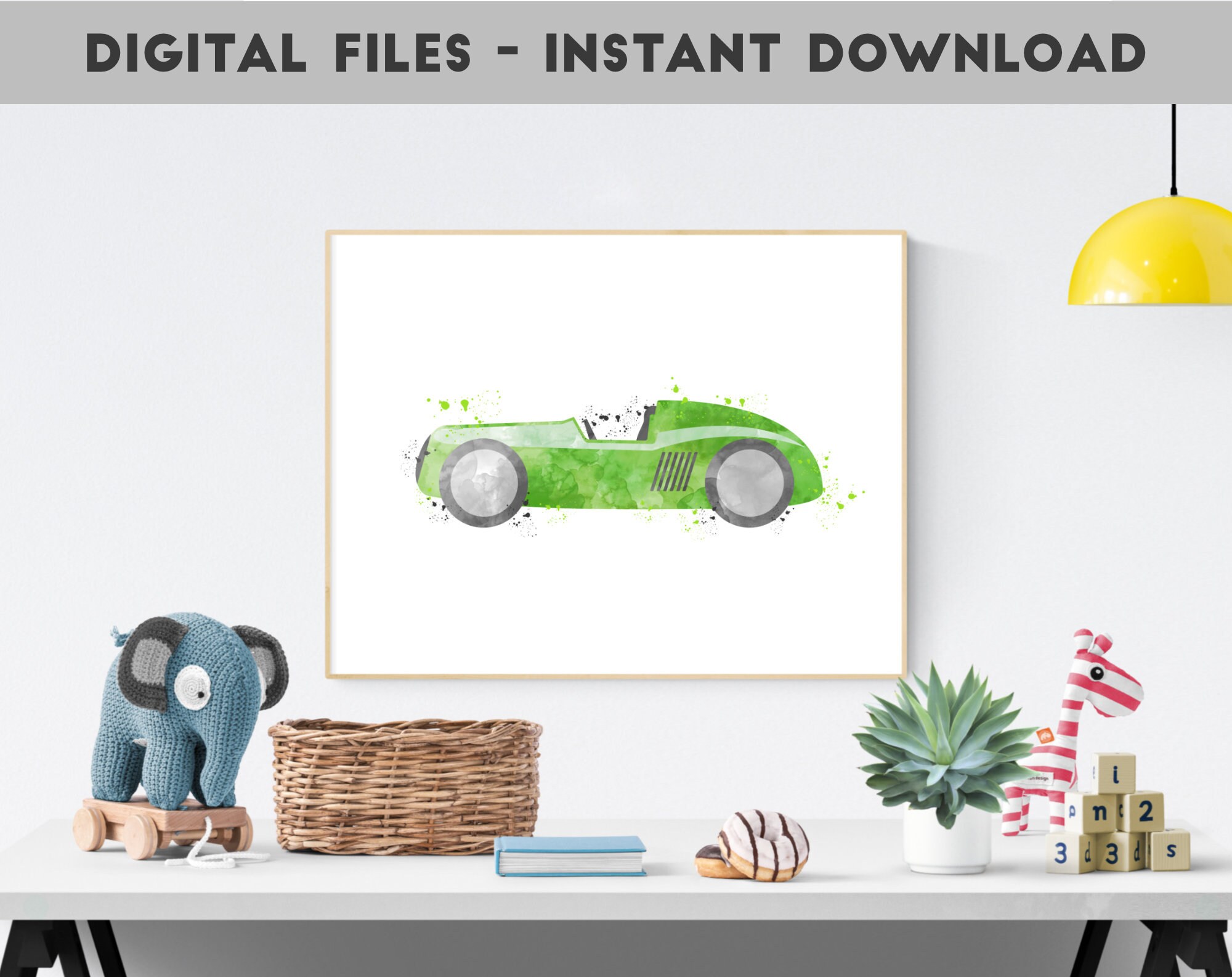 Race Car Nursery Race Car Decor Race Car Printable Kids Etsy