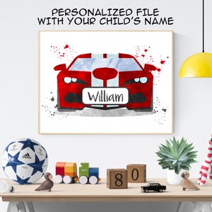Boy Name Wall Art Personalized Print Baby Name Print Toddler Room Decor Baby Shower Gift Nursery Wall Decor Kids Room Decor Custom Poster