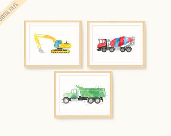 Zestaw wydruków transportowych, zestaw do pokoju dziecięcego transportowego, sztuka ścienna do pokoju dziecięcego, materiały do wydrukowania transportowego, wystrój pokoju dla chłopców, pokój zabaw dla dzieci