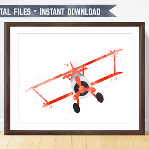 Baby Boy Nursery Decor Airplane Print Baby Shower Gift Vintage Airplane Aviation Nursery Travel Nursery Boys Room Decor Kids Playroom Poster