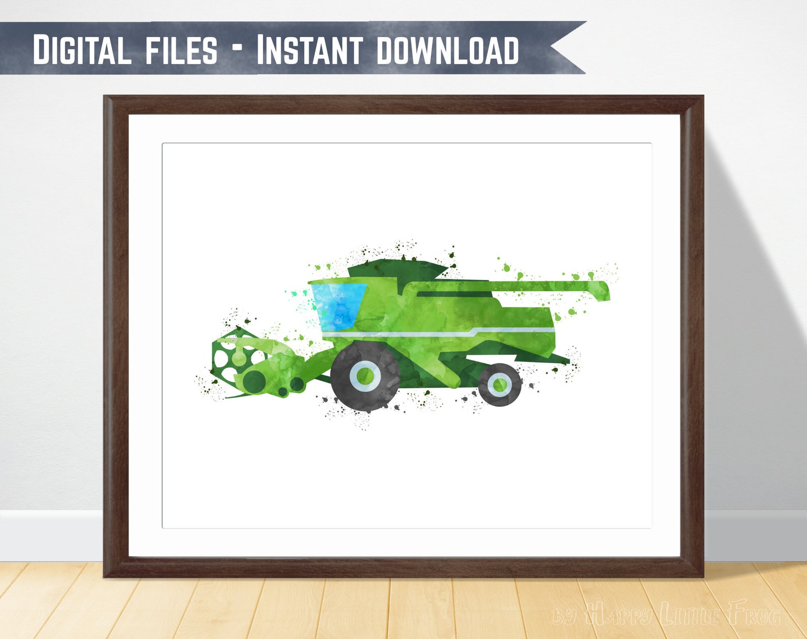 Combine Print Harvester Print Farming Print Farm Vehicle