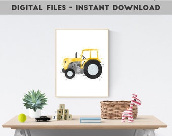 Tractor Wall Art - Nursery Decor for Your Little Farmer - Transportation Kids - Farm Nursery Art