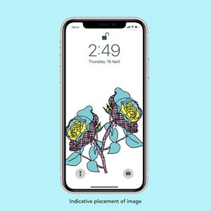 Rosas ilustración Smartphone Salvapantalla móvil Fondo de pantalla Pantalla De inicio Pantalla Digital Descargar fondo de pantalla de iphone