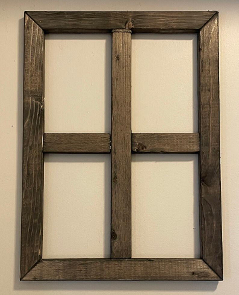 Rustic Wooden Window Frame DIY Frame Decorate as you choose Etsy