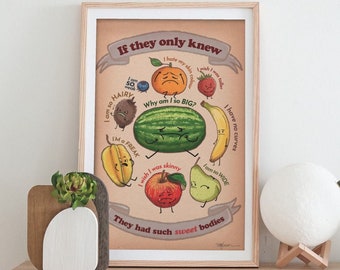 Self Esteem Fruit Poster