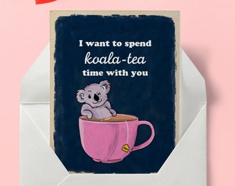 Koala Tea Time Card