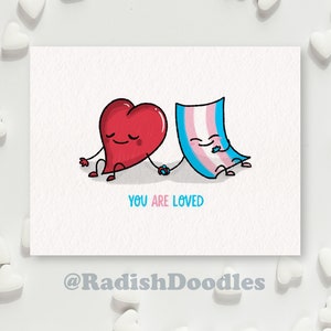 You Are Loved Trans supportive Card image 1