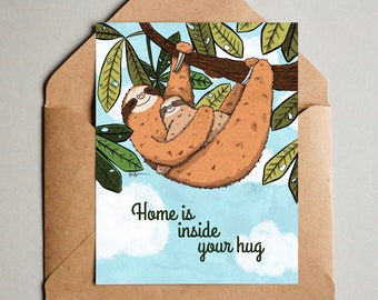 Home is Inside Your Hug, Card