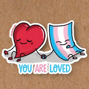 Sticker Vous êtes aimé (support trans)