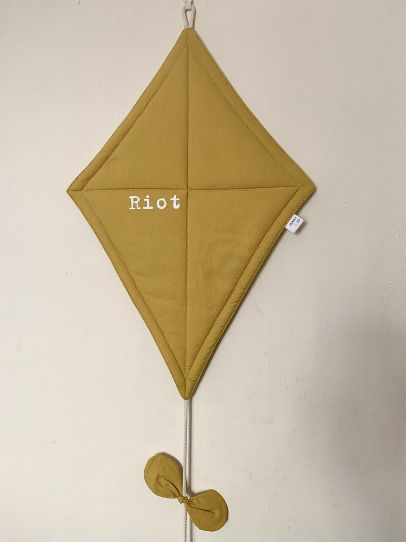 Wall Hanging Fabric Kite Home Decor Nursery Decor Wall Etsy