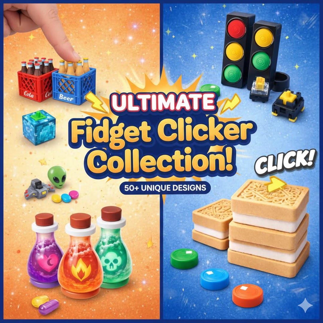 Ultimate Fidget Clicker Toy Collection | Mechanical Switch Fidget, Desk ...