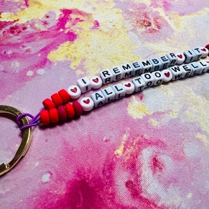 TS Inspired Custom Friendship Bracelet Keychain