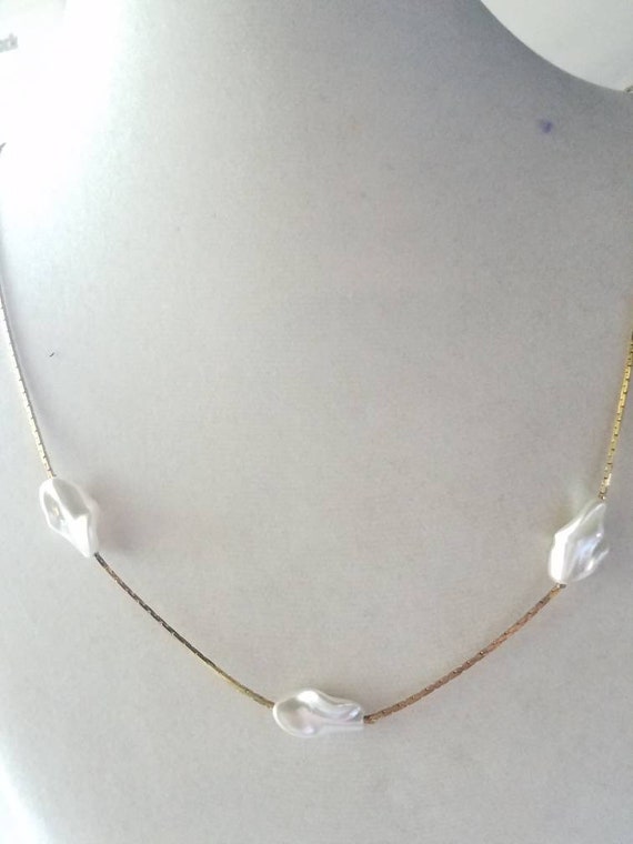 silver necklace marked korea