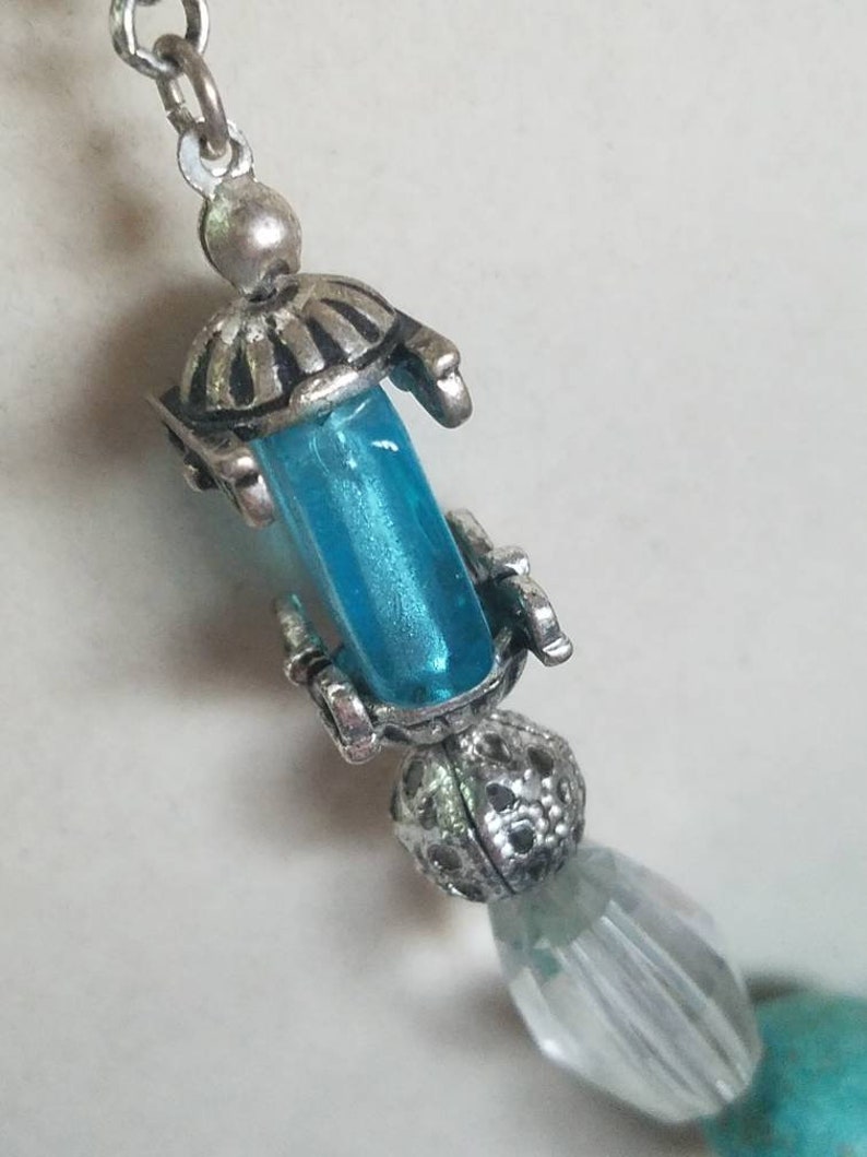 Vintage Avon NR Marked Silver and Turquoise Necklace Etsy