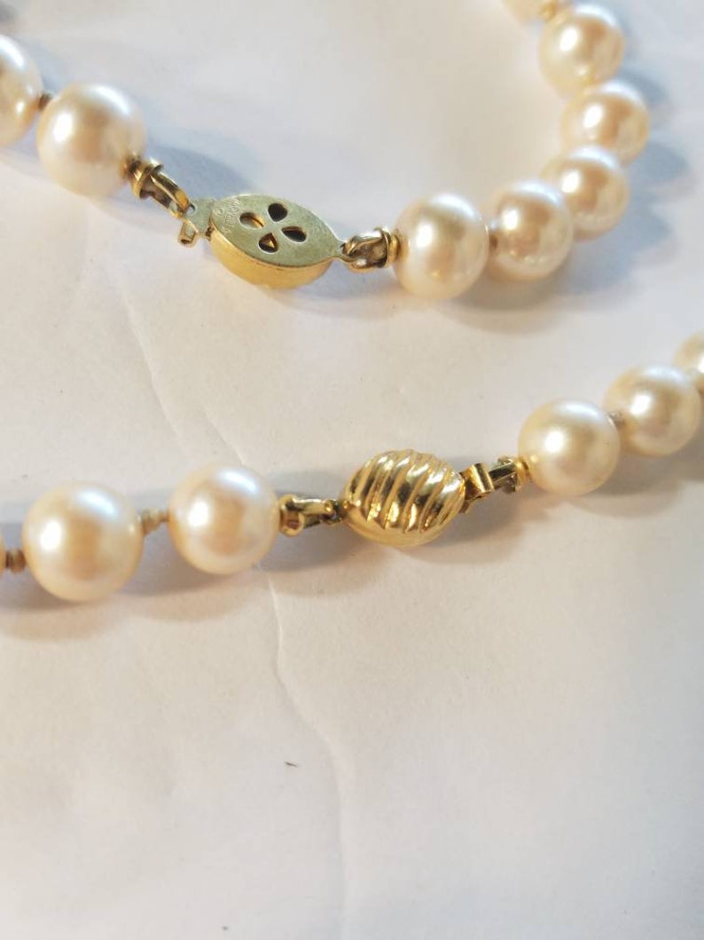 Beautiful Vintage Marvella Faux Pearl Necklace and Bracelet Etsy