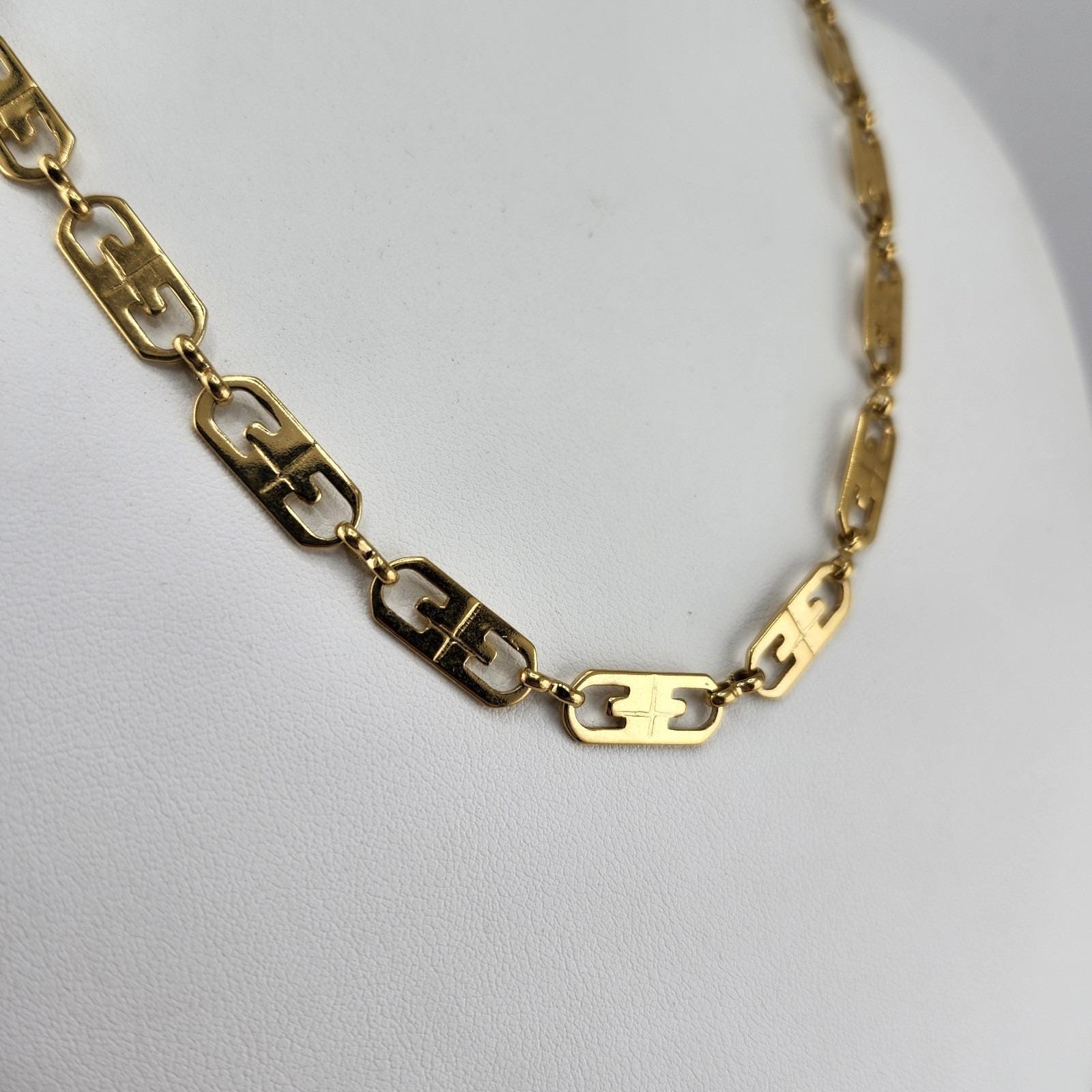 アクセサリー US 1920's 14K gold chain necklace 1930s 14K Gold Chain Necklace American 21.5 Inch Long 35.2