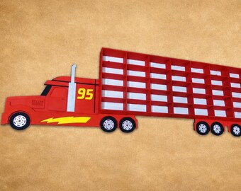 Display truck Car shelf storage Mack Truck cars Car lover gift storage Mack organizer Birthday Gift for grandson