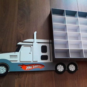 Hot Wheels storage Display Car shelf 60 section Unique gifts for kids Playroom decor Hot Wheels Toy storage Gift for grandson