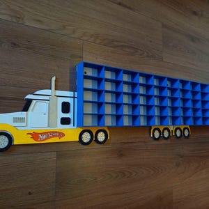 Hot Wheels Toy storage Wooden shelves Display Car shelf Unique gifts for kids Hot Wheels storage Playroom decor  Gift for grandson