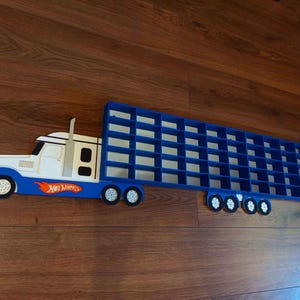 Hot Wheels storage Display Car shelf 60 section Birthday presents for kids Playroom decor Hot Wheels Toy storage Gift for grandson