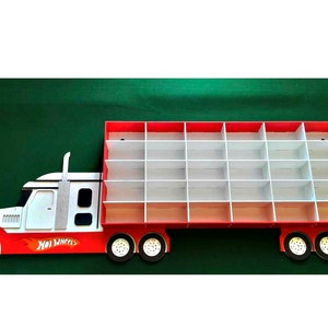 Hot Wheels display Car shelf 30 section Unique gifts for kids Playroom decor Hot Wheels Toy storage Gift for grandson