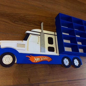 Hot Wheels storage Display Car shelf 60 section Birthday presents for kids Playroom decor Hot Wheels Toy storage Gift for grandson