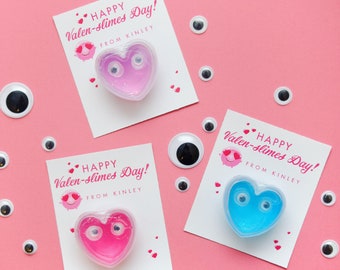 Slime Valentine Tag Printable - Instant Download