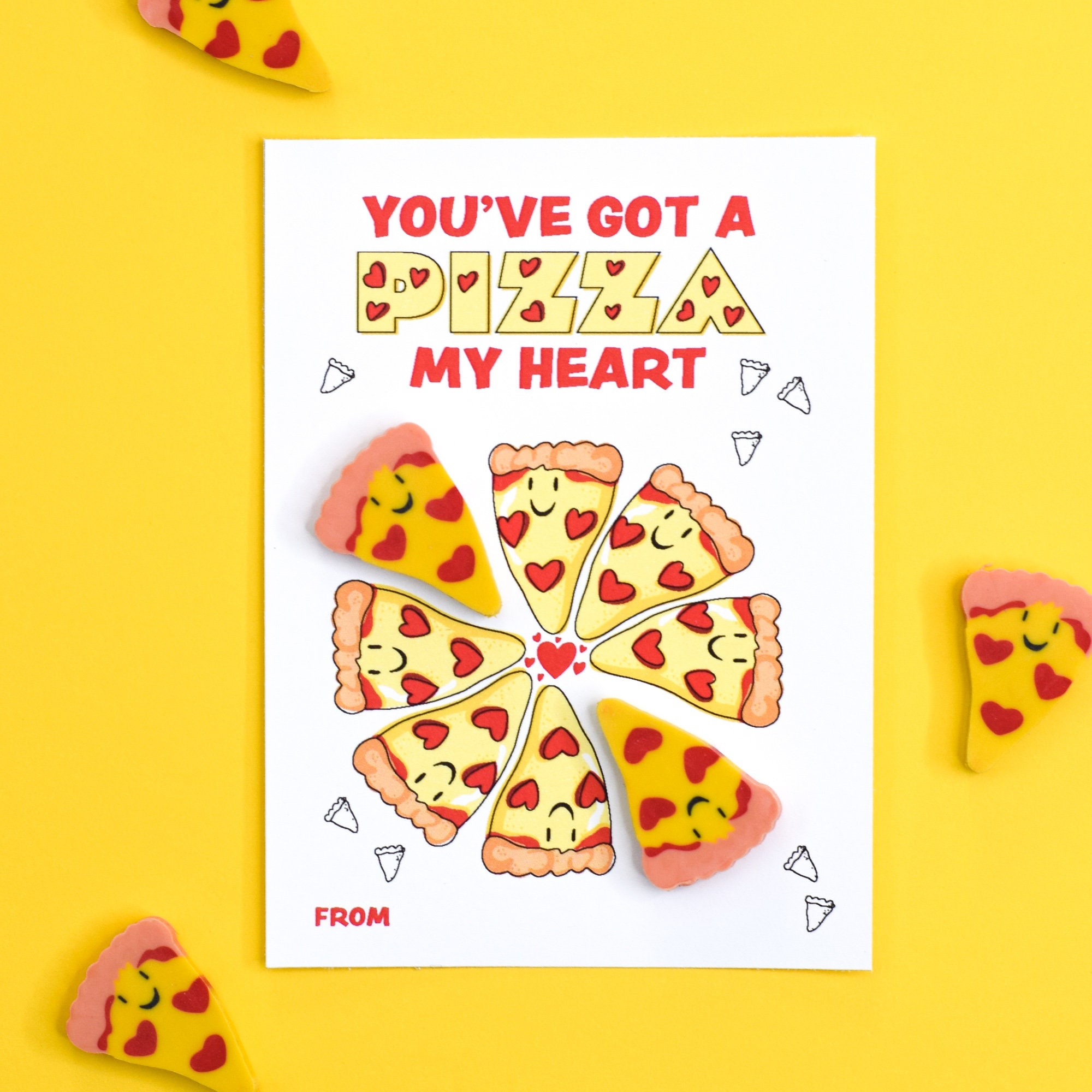 Pizza Valentine Printable Instant Download | Etsy