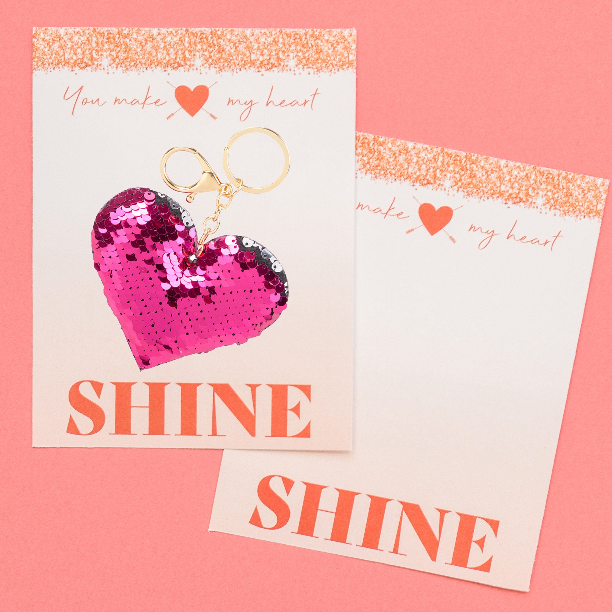 Glitter Shine Valentine Card Printable Instant Download - Etsy