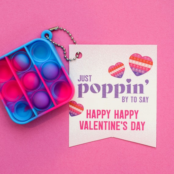 Pop It Purple Valentine Tag Printable Instant Download Etsy Pop It Purple Valentine Tag Printable Instant Download Etsy