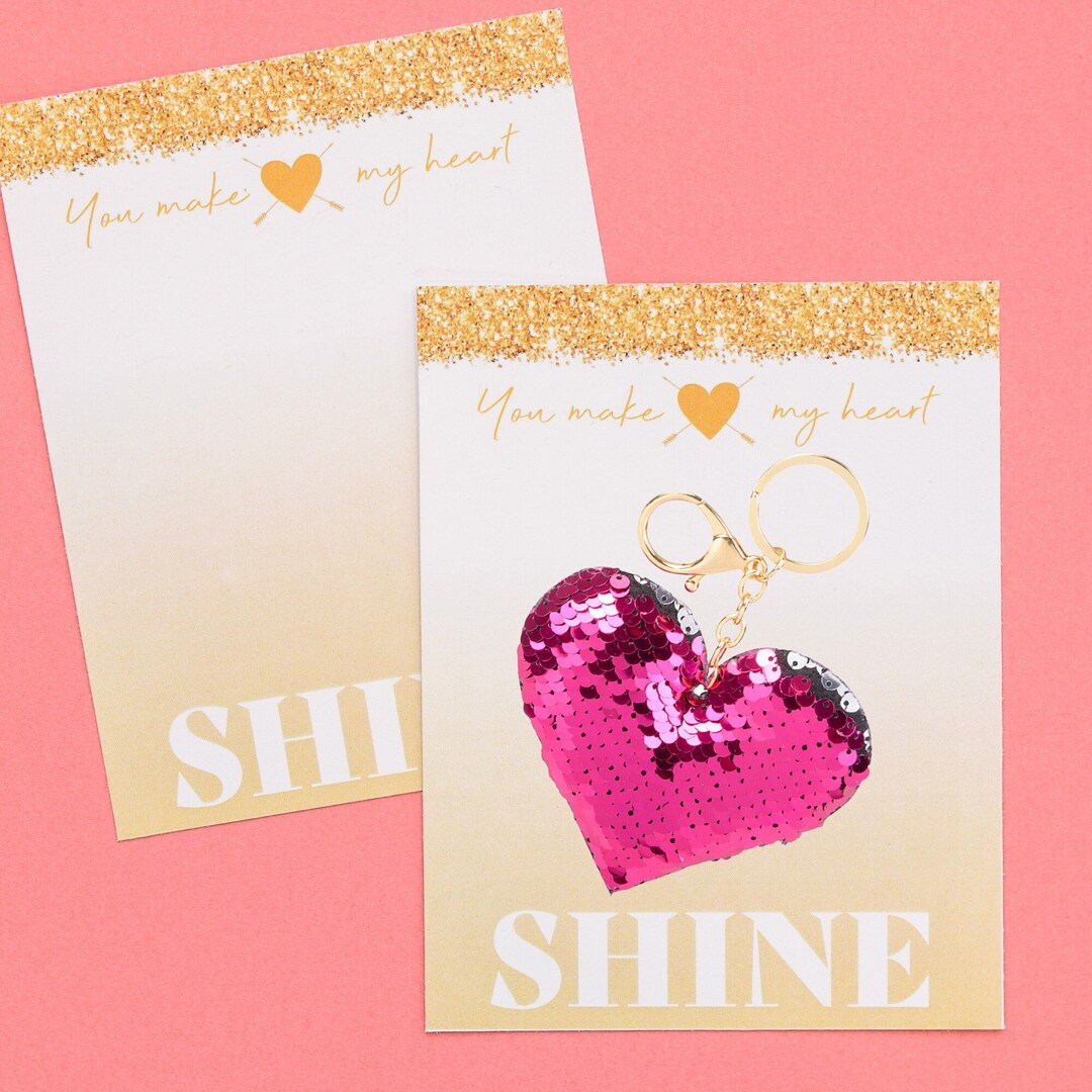 Glitter Shine Valentine Card Printable Instant Download - Etsy