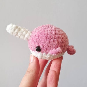 Crochet Narwhal plush soft toy