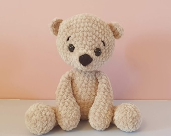 Crochet bear plush soft toy