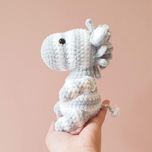 Crochet zebra plush soft toy